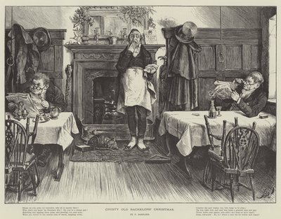 無愛想な古い学士のクリスマス 作： Frederick Barnard